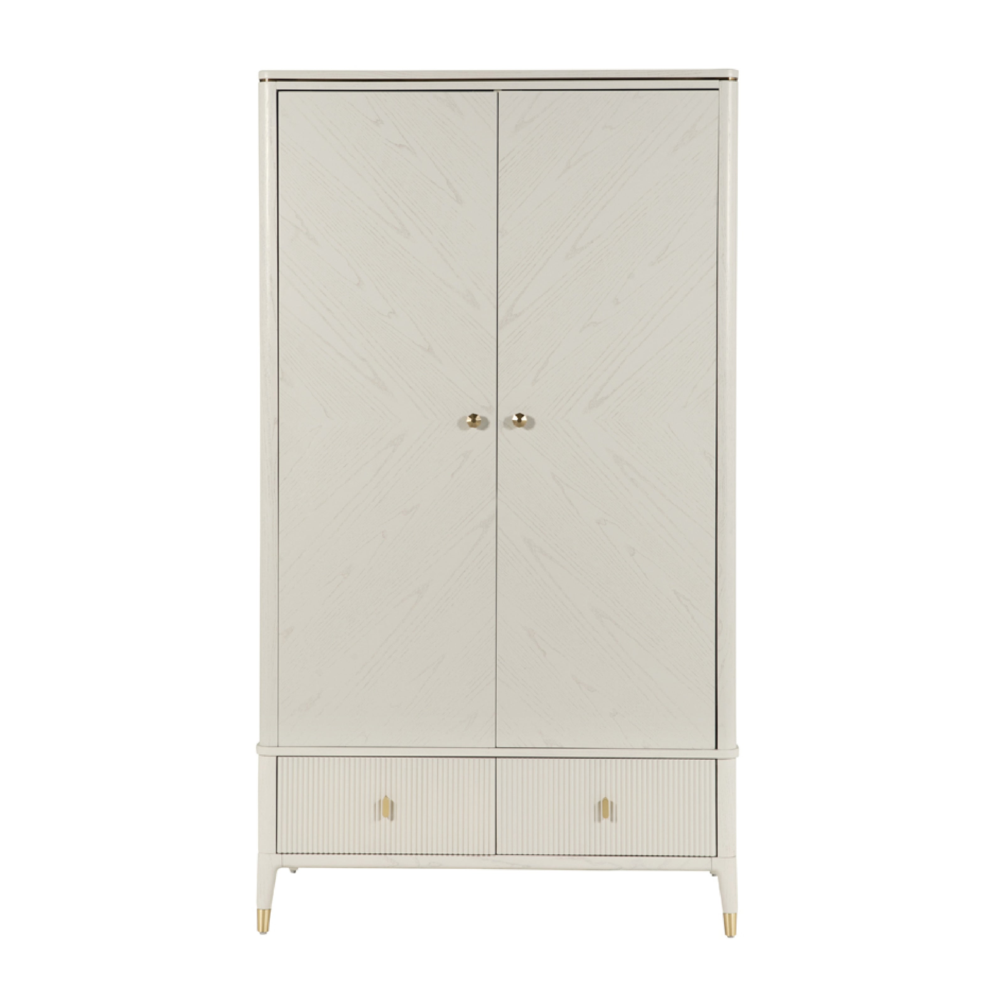 Diletta 2 Door Wardrobe - Stone