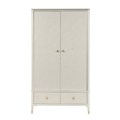 Diletta 2 Door Wardrobe - Stone