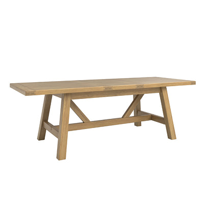 Delaney Oak Refectory Extending Dining Table - 190-235