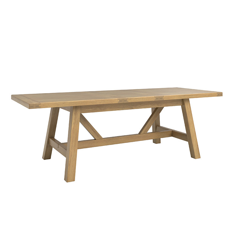 Delaney Oak Refectory Extending Dining Table - 190-235