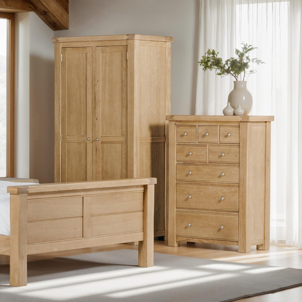 Delaney Oak 8 Drawer Tall Chest