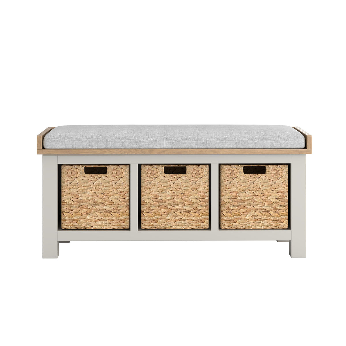 Doune Hall Bench Seat - Fabric Cushion with Storage