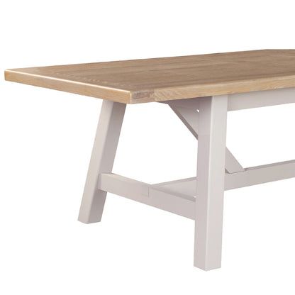 Doune Refectory Extending Dining Table 1900-2350 - Taupe