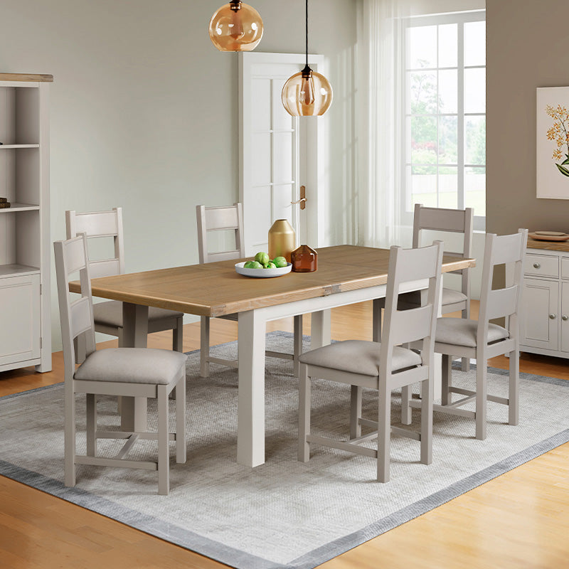 Doune Extending Dining Table 1400-1800- Taupe