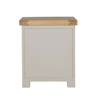 Doune 3 Drawer Bedside Table - Taupe