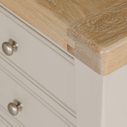 Doune 3 Drawer Bedside Table - Taupe