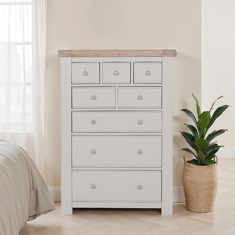 Doune 8 Drawer Tall Chest  - Taupe