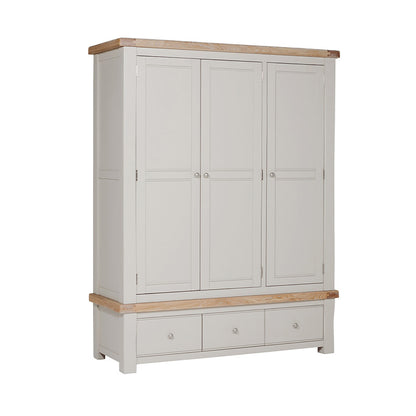 Doune 3 Door Wardrobe - Taupe