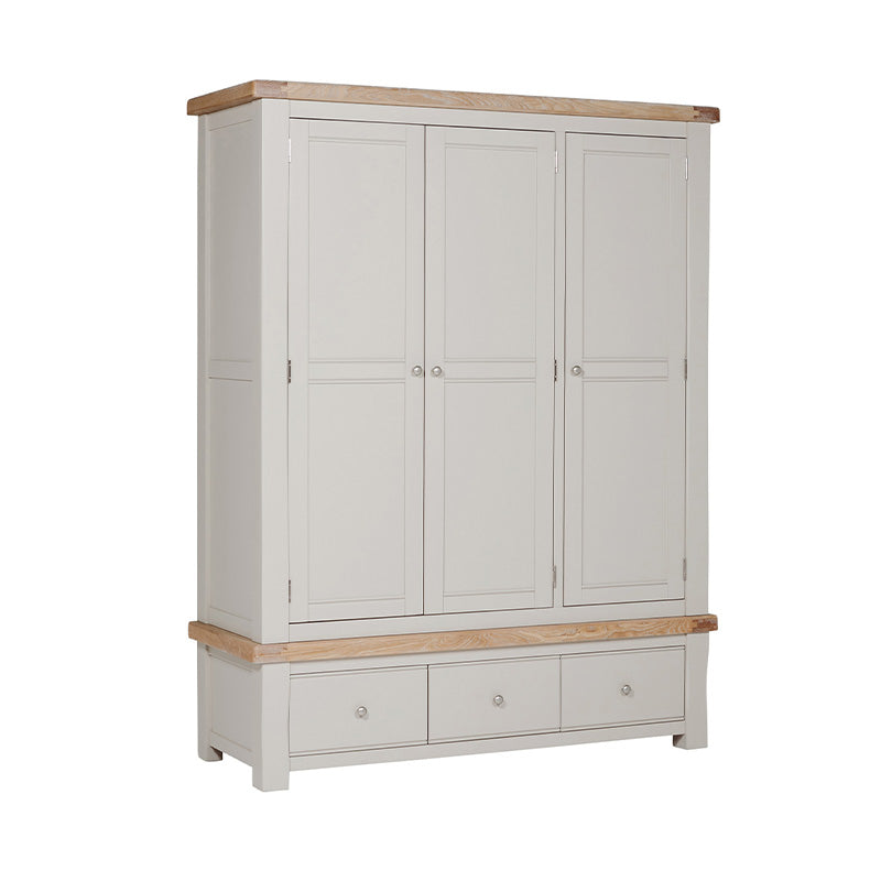 Doune 3 Door Wardrobe - Taupe