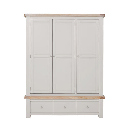 Doune 3 Door Wardrobe - Taupe
