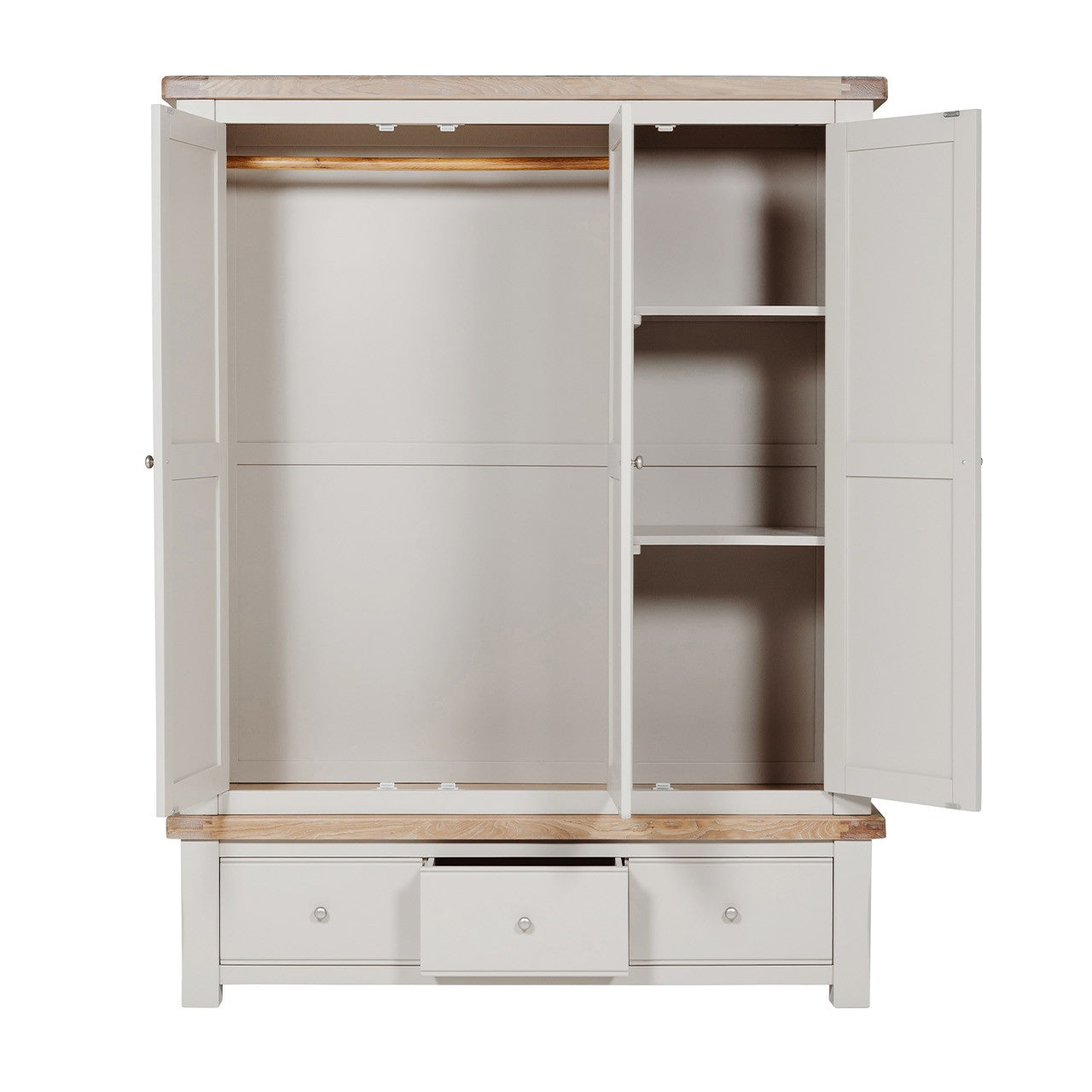 Doune 3 Door Wardrobe - Taupe