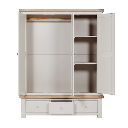 Doune 3 Door Wardrobe - Taupe
