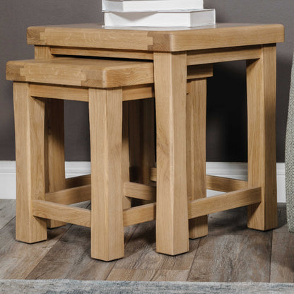 Delaney Oak Nest of Tables