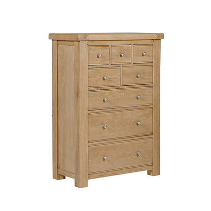 Delaney Oak 8 Drawer Tall Chest
