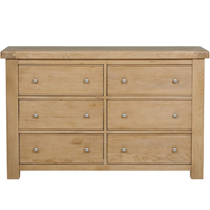 Delaney Oak 6 Drawer Dressing Chest
