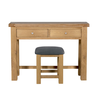 Delaney Oak Dressing Stool