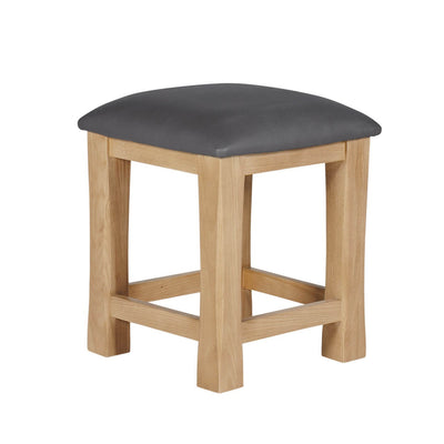 Delaney Oak Dressing Stool
