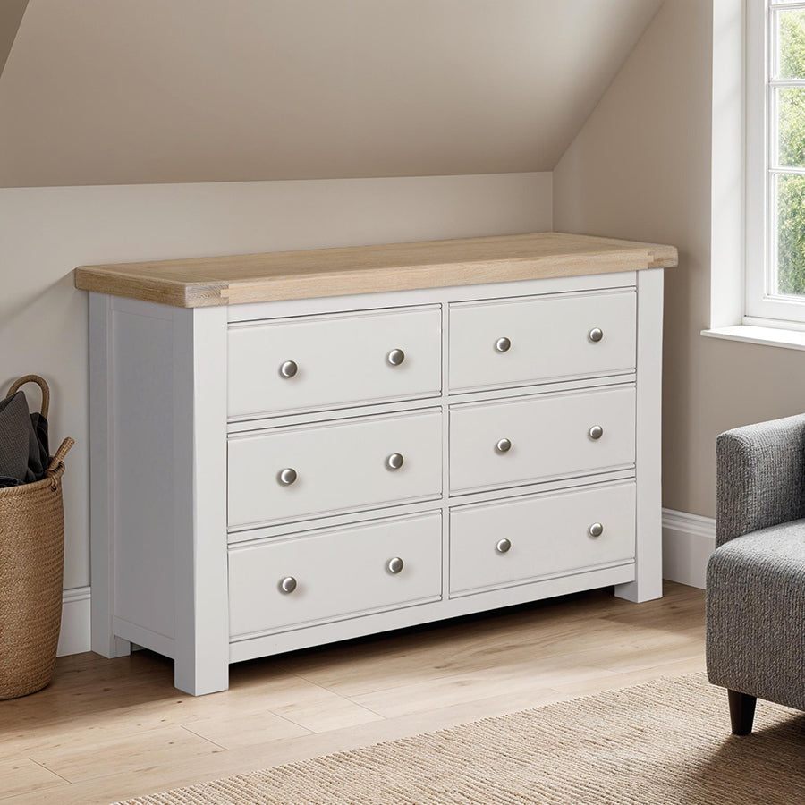 Doune 6 Drawer Dressing Chest - Taupe