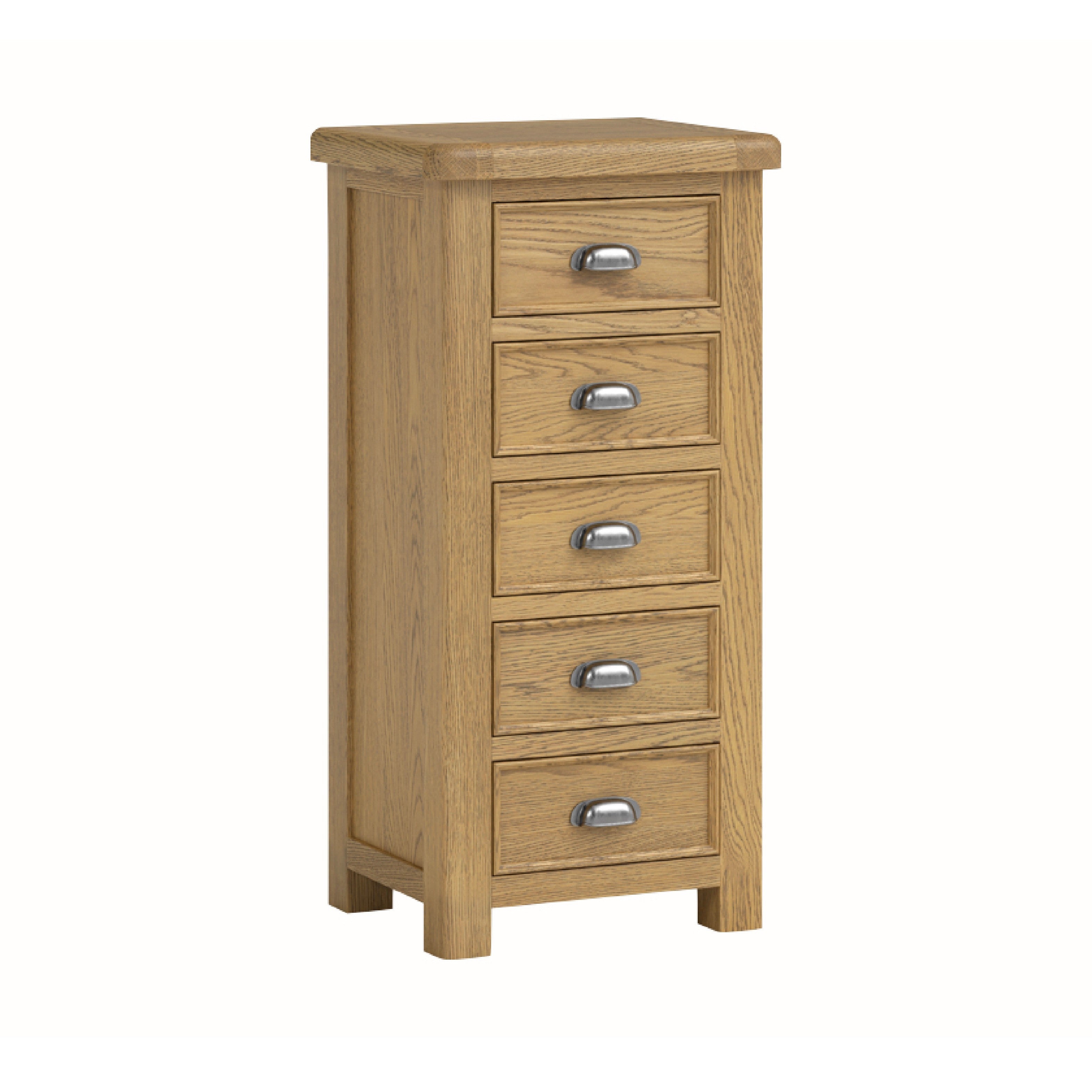 Dorchester Oak Chest of Drawers - 5 Drawer