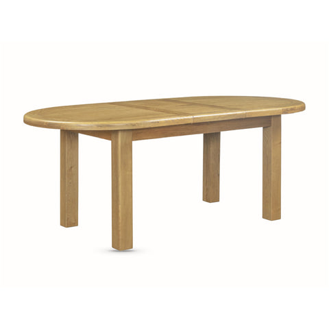 Dorchester Smoked Oak Dining Table - 160-200cm Oval Extending