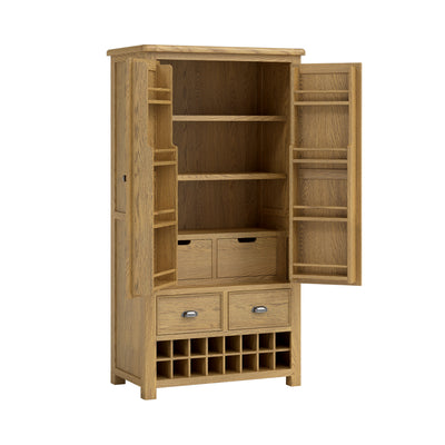 Dorchester Oak Larder Unit - Double