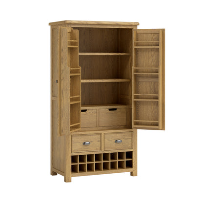 Dorchester Oak Larder Unit - Double