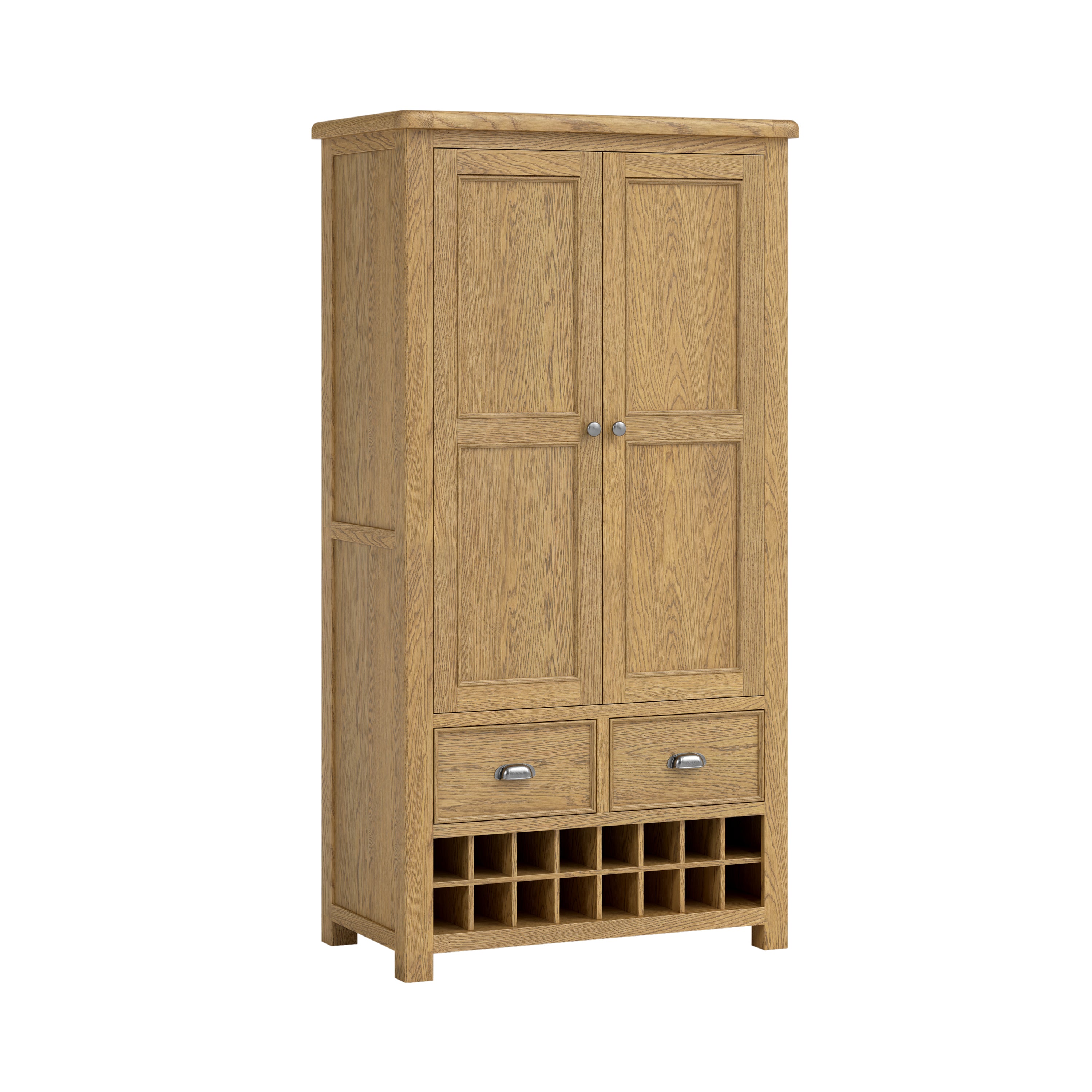 Dorchester Oak Larder Unit - Double