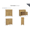 Dorchester Smoked Oak Sideboard - Mini