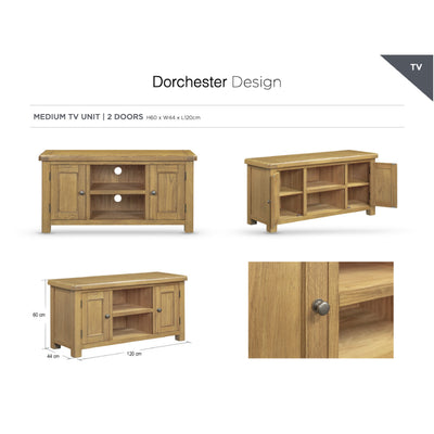 Dorchester Oak TV Unit - Medium