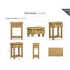 Dorchester Smoked Oak Telephone Table