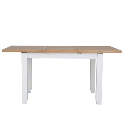 Earlham White Painted & Oak 1.2m Butterfly Extending Table