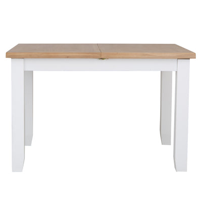 Earlham White Painted & Oak 1.2m Butterfly Extending Table