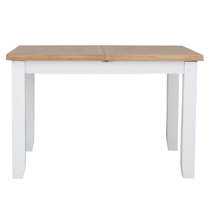Earlham White Painted & Oak 1.2m Butterfly Extending Table