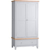 Earlham Grey Painted & Oak Wardrobe - 2 Door