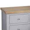Earlham Grey Painted & Oak Chest of Drawers - 2 Over 3