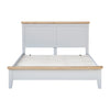 Earlham Grey Painted & Oak Bed Frame - 4ft6 Double