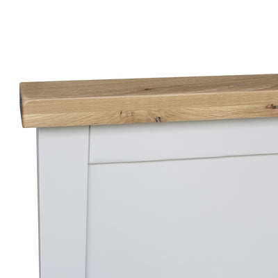 Earlham Grey Painted & Oak Bed Frame - 4ft6 Double
