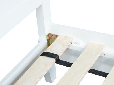 Earlham White Painted & Oak Bed Frame - 4ft6 Double