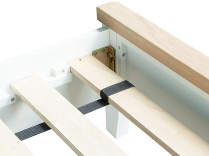 Earlham White Painted & Oak Bed Frame - 4ft6 Double