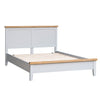 Earlham Grey Painted & Oak Bed Frame - 4ft6 Double