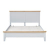 Earlham Grey Painted & Oak Bed Frame - 4ft6 Double