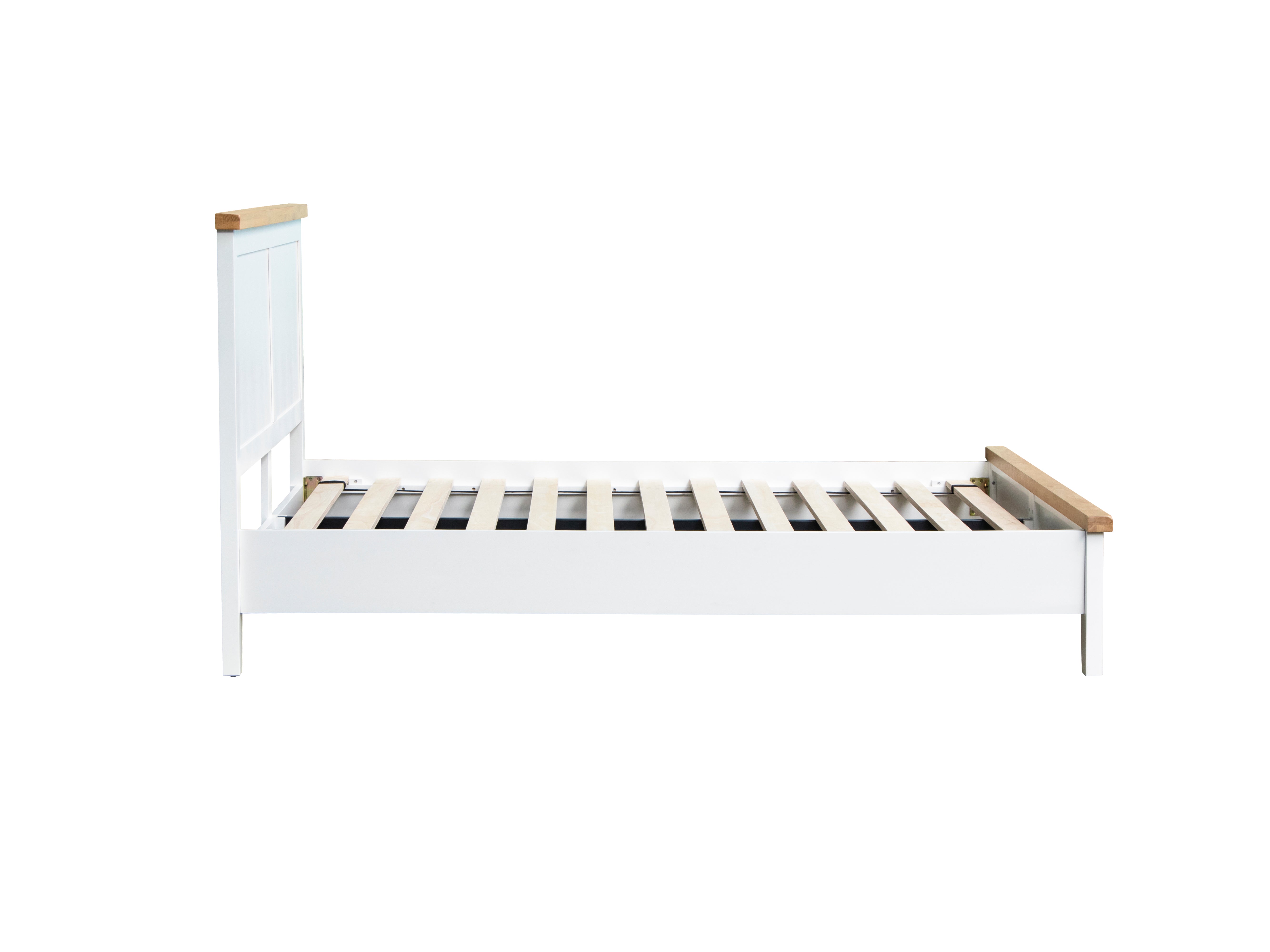 Earlham White Painted & Oak Bed Frame - 5ft Kingsize