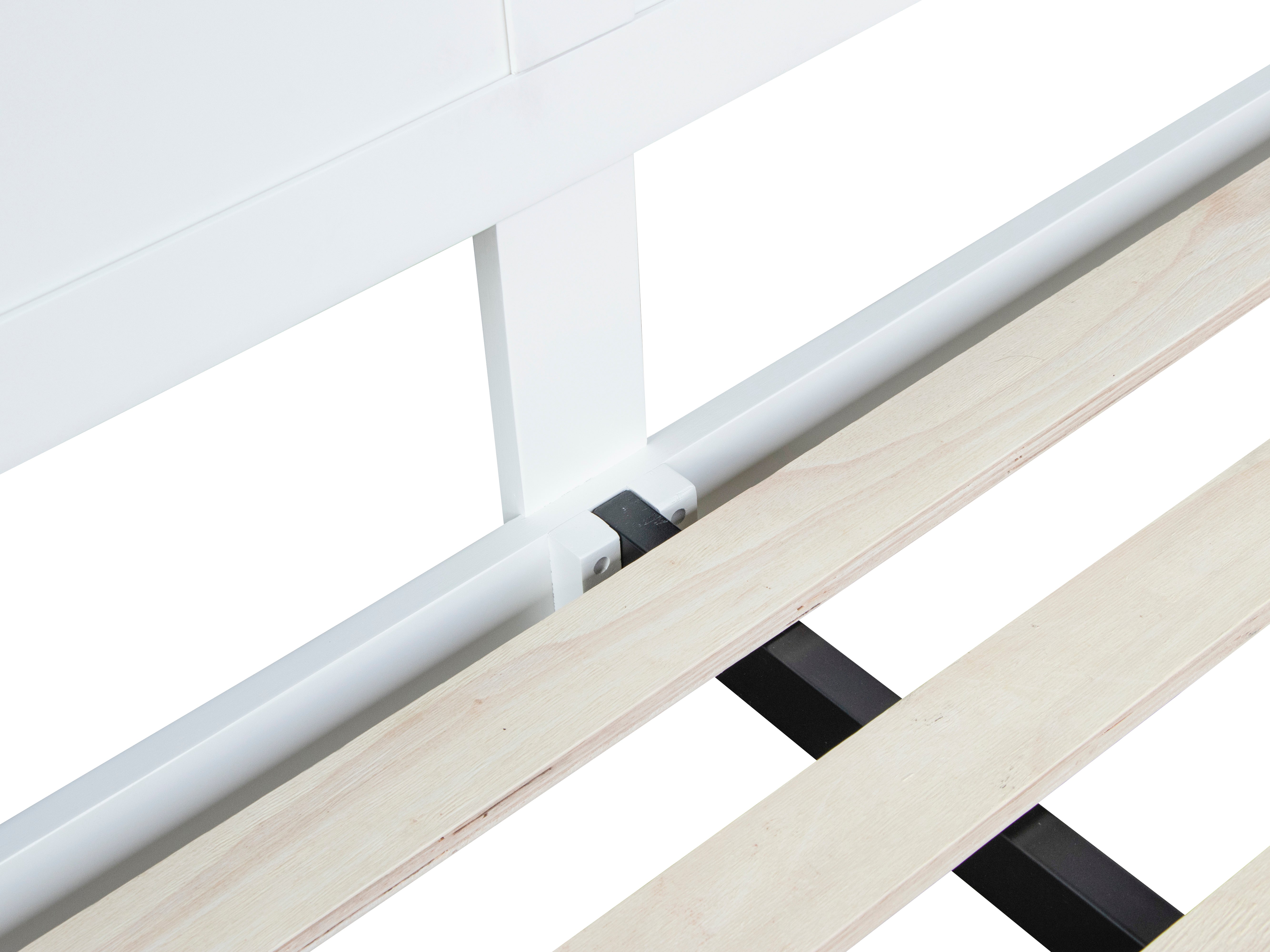 Earlham White Painted & Oak Bed Frame - 5ft Kingsize