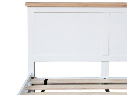 Earlham White Painted & Oak Bed Frame - 5ft Kingsize
