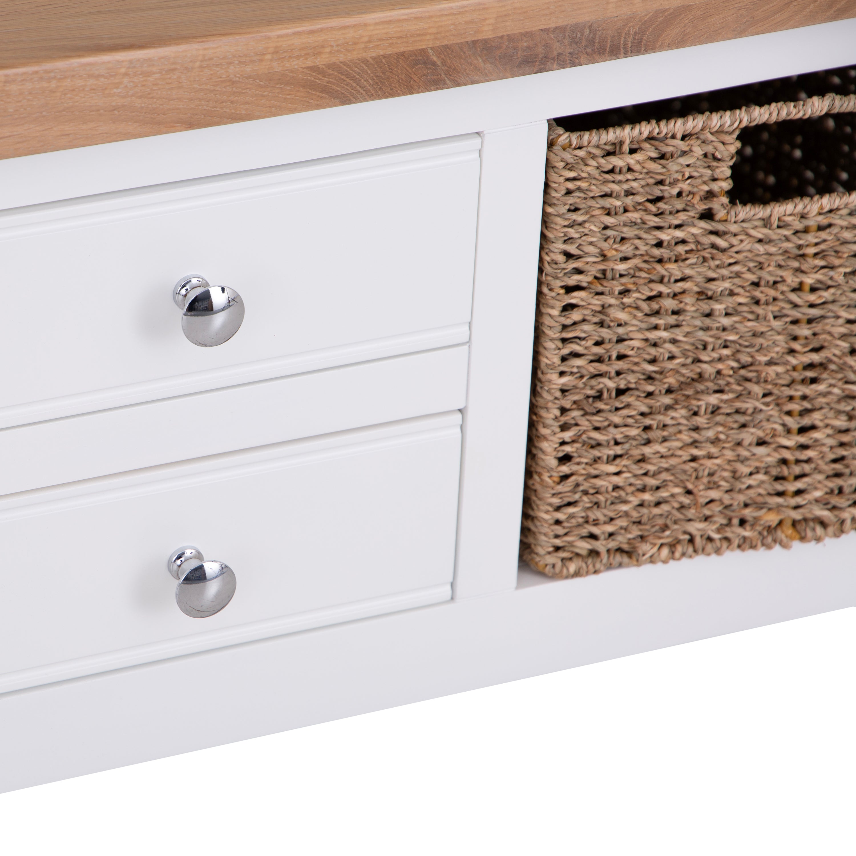 Earlham White Painted & Oak Coffee Table