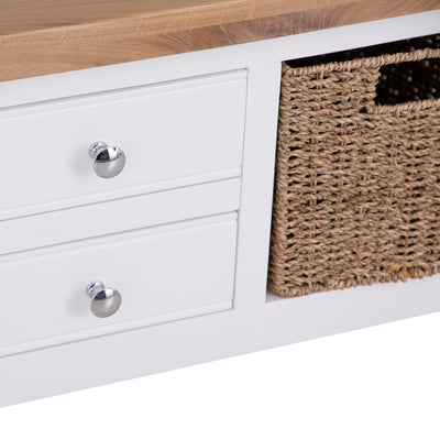 Earlham White Painted & Oak Coffee Table
