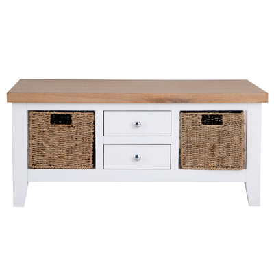 Earlham White Painted & Oak Coffee Table