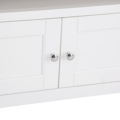 Earlham White Painted & Oak Corner TV Unit