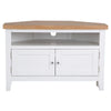 Earlham White Painted & Oak Corner TV Unit