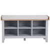 Earlham Grey Painted & Oak Hall Bench